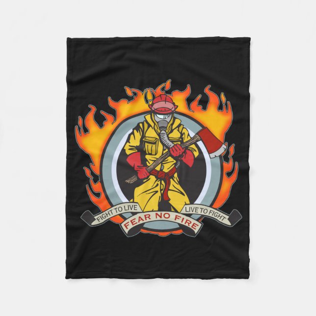 Manta Polar Los bomberos no temen ningún fuego (Anverso)