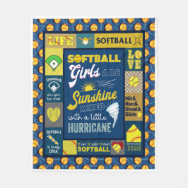 Manta Polar Los Chicas De Softbol Son Sunshine