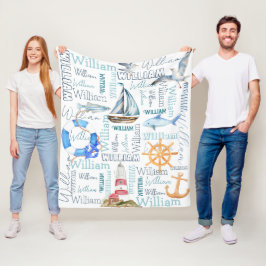 Manta Polar Los chicos personalizados llaman vela náutica