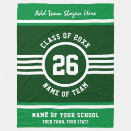 Manta Polar Los colores del Personalizado verde y blanco del a