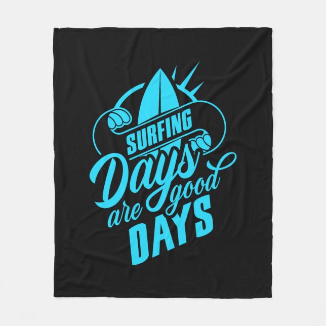 Manta Polar Los días de surf son buenos (Anverso)