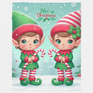 Manta Polar Los elfos de los Navidades