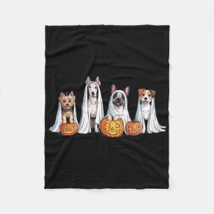Manta Polar Los Fantasmas De Los Perros Se Vestieron Como Famo