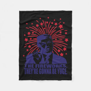 Manta Polar Los fuegos artificiales Serán Yuge Gracioso Trump 