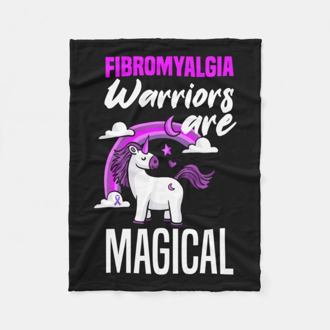 Manta Polar Los Guerreros De Fibromialgia Son Fibromya Magnífi (Anverso)