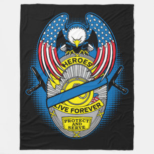 Manta Polar Los héroes viven para siempre insignia del