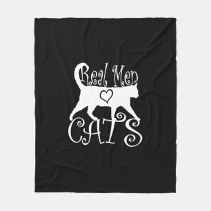 Manta Polar Los hombres de verdad aman los gatos estilo jazzy