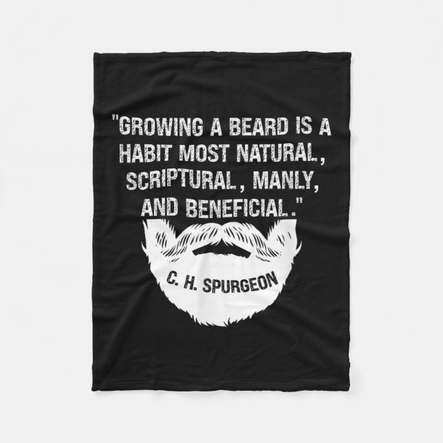 Manta Polar Los Hombres Que Cultivan Una Barba Son Naturales Y (Anverso)