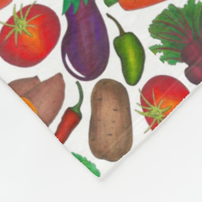 Manta Polar Los huertos vegetales producen verduras de Greenma (Esquina)