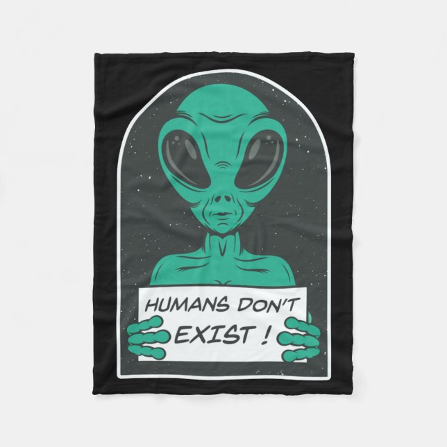 Manta Polar Los humanos alienígenas no existen (Anverso)