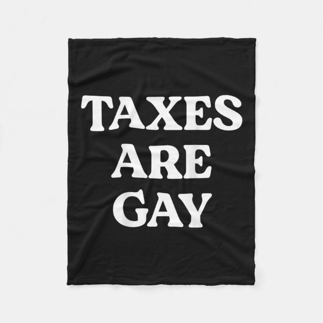 Manta Polar Los Impuestos Son Citas Divertidas Para Los Hombre (Anverso)