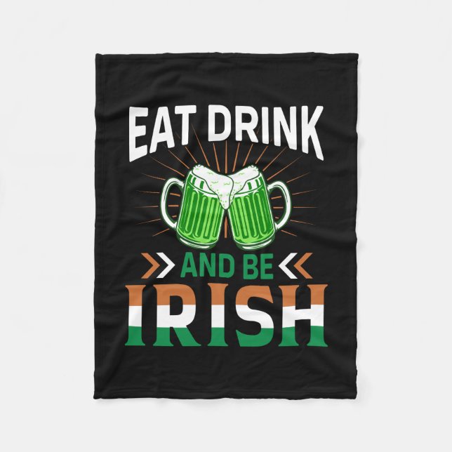 Manta Polar Los Irlandeses Comen Y Sean Irlandeses (Anverso)