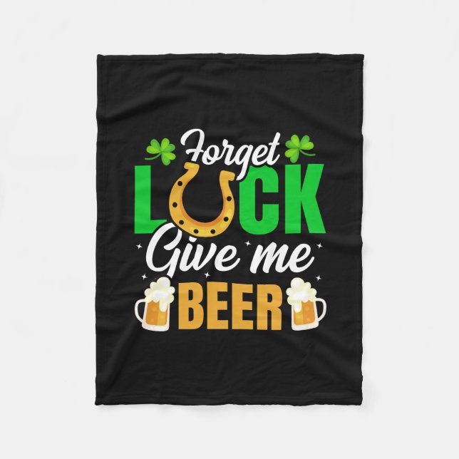 Manta Polar Los irlandeses olvidan la suerte de darme cerveza (Anverso)