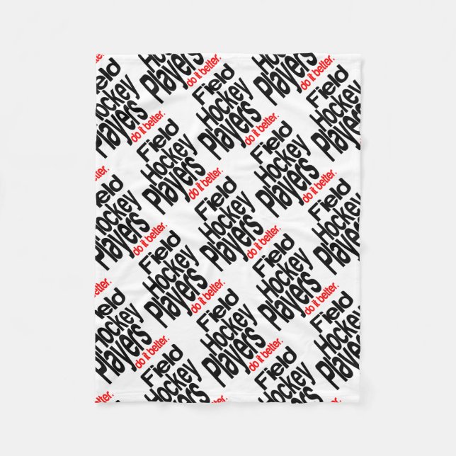 Manta Polar Los jugadores de hockey sobre hierba lo hacen mejo (Anverso)