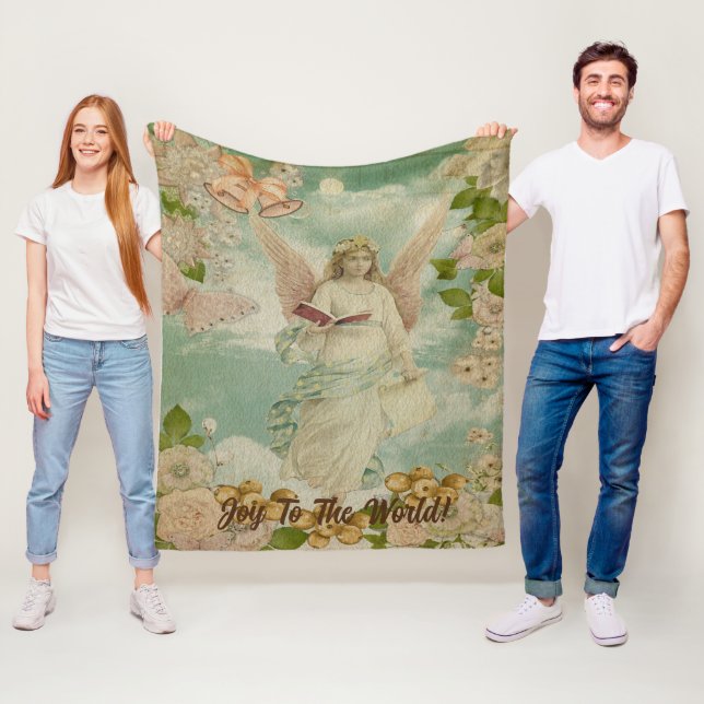 Manta Polar Los Navidades de Ángel le dan alegría al mundo (In situ)