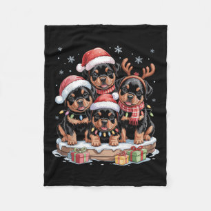 Manta Polar Los Navidades de Cute Rottweiler cachorran a los a