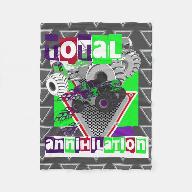 Manta Polar los niños de los camiones duro corazón fresco (Anverso)