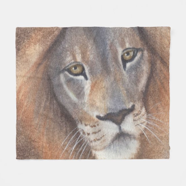 Manta Polar Los ojos de los leones (Frente (Horizontal))