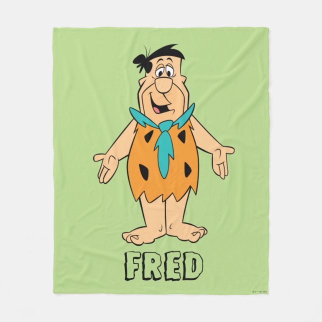 Manta Polar Los Picapiedra | Fred Flintstone (Anverso)