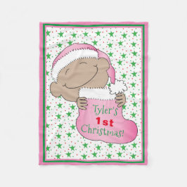 Manta Polar Los primeros navidades del bebé