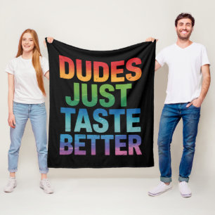Manta Polar Los Tipos Saben Mejor Chistoso Orgullo Gay LGBTQ