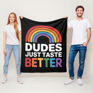 Manta Polar Los Tipos Saben Mejor Divertido Gay Arcoíris LGBTQ
