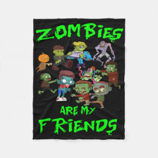 Manta Polar Los zombies son mis amigos Halloween