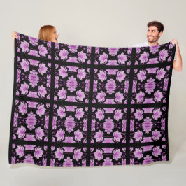 Manta Polar Loto rojo-violeta