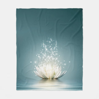 Manta Polar Lotus Flower Throw Blanket