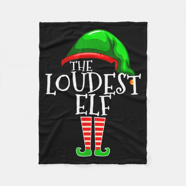 Manta Polar Loudest Elf Group Matching Family Christmas Loud F (Anverso)