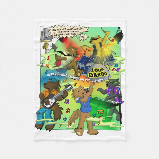 Manta Polar LOUP GAROU Blanket (Anverso)