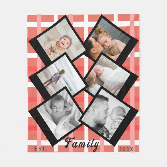 Manta Polar Love Always – Custom Family Photo Blanket  (Anverso)