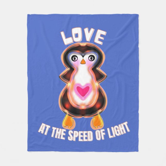 Manta Polar Love at the Speed of Light Penguin Gift (Anverso)