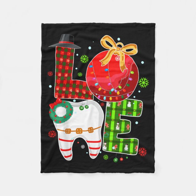 Manta Polar Love Dental Life Bauble Tooth Dentist Fall Christm (Anverso)