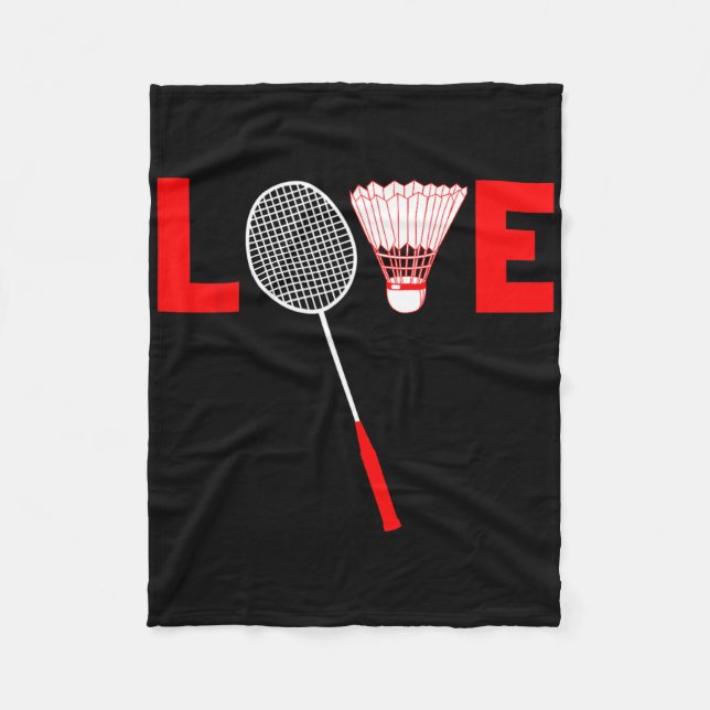 Manta Polar Love Dminton Retro Dminton Lover Present (Anverso)