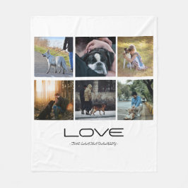 Manta Polar Love Dog Family Portrait Collage Design