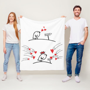 Manta Polar LOVE ECHO - Aves cómicas Tweetlercools 1