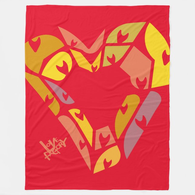MANTA POLAR LOVE FACTORY HEARTS BY MASANSER (Anverso)