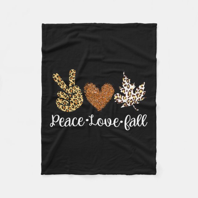 Manta Polar Love Fall Autumn Clothes Fashion For Women (Anverso)