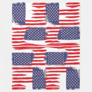 MANTA POLAR LOVE FLAG USA/EEUU TEXT BRUSH STROKE BY MASANSER P