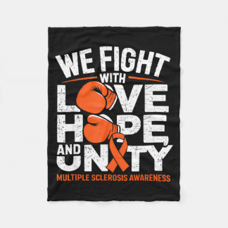 Manta Polar Love Hope Unity Boxing Glove Multiple Sclerosis Aw