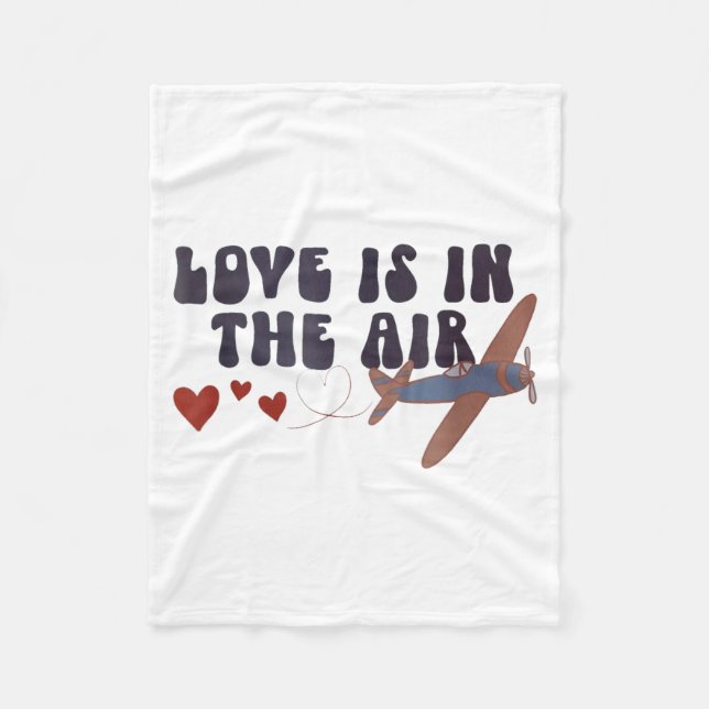 Manta Polar Love Is In The Air Valentine’s Airplane  (Anverso)