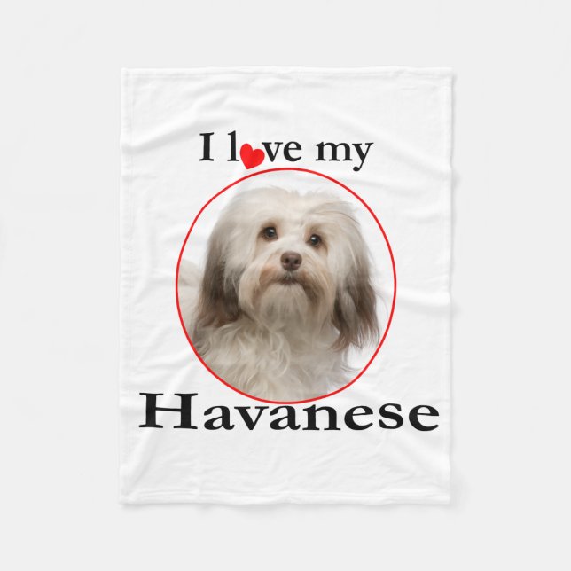 Manta Polar Love My Havanese Fleece Blanket (Anverso)