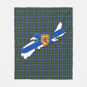 Manta Polar Love Nova Scotia tartan fleece Blanket