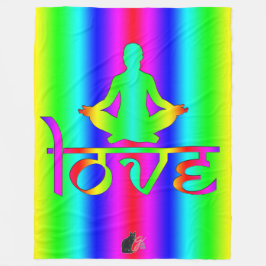Manta Polar Love Rainbow Intenciones Fleece Blanket