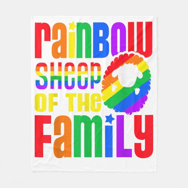 Manta Polar Love Rainbow LGBTQ LGBT Pride Hearts Day Valentine (Anverso)