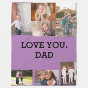 Manta Polar Love You Dad 7 fotos Stymie Bold Font