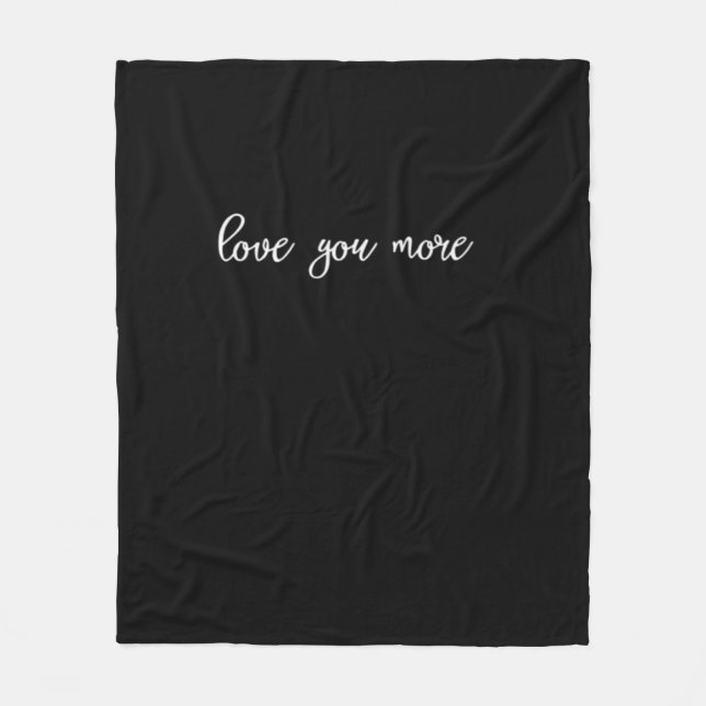 Manta Polar Love You More Clean Typography  (Anverso)