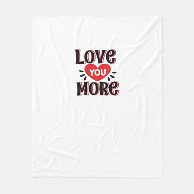 Manta Polar Love You More Creative Style Design  (Anverso)