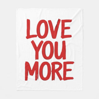 Manta Polar Love You More Minimal Heartfelt Design